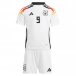 Günstige Fußballtrikots Deutschland Niclas Fullkrug 9 Kinder Heimtrikot EURO 2024 Kurzarm